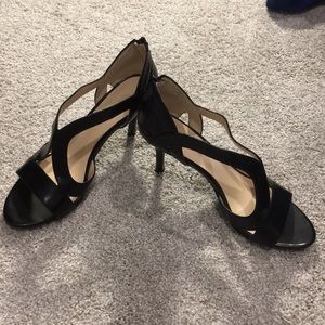 Black Nine West heels. Size 8